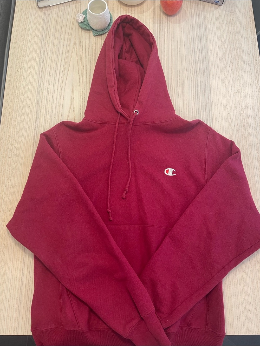 Reddish pink champions hoodie